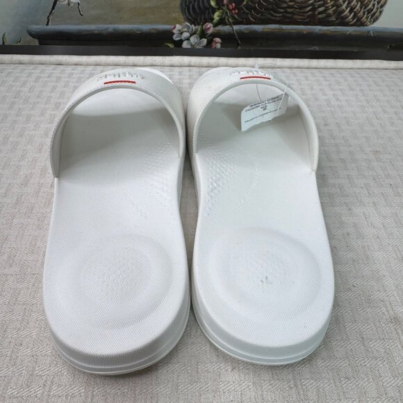 FitFlop Mens Size 12 White Iqushion Pool Slides Rubber UK 11 EUR 45 - Picture 3 of 7
